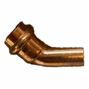 V-Press Kupfer-Bogen 45° Ø 15x15